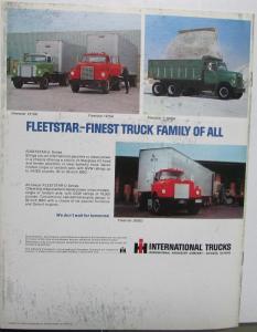 1971 International Trucks IHC Fleetstar A 1900A 2000A 2100A Series SB Original