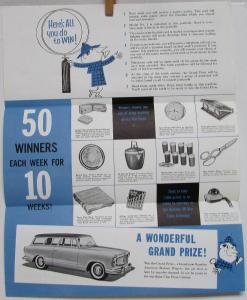 1960 AMC Rambler Sales Clue Prize Contest Folders Plus Clue Cards 1 and 2