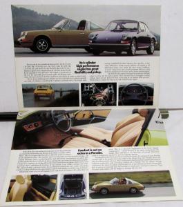 1973 Porsche Dealer Sales Brochure 911 T E S  2.4 liter Engine