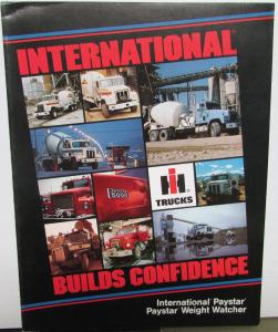 1984 International Trucks IHC Paystar Weight Watcher Sales Folder Brochure Orig