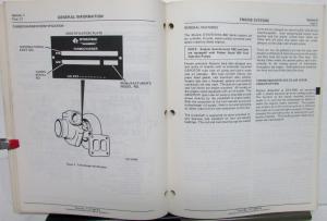 1987 International Trucks IHC DT DTI DTA 466 Diesel Engine Operating Main Manual