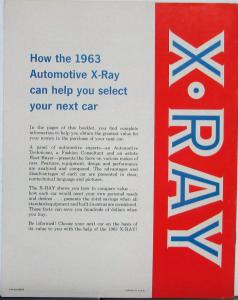 1963 AMC Rambler American & Classic X-Ray Eco Compact Car Comparison Brochure