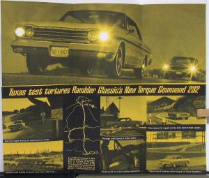 1964 Rambler Classic Torque Command 232 Sales Folder Brochure Original