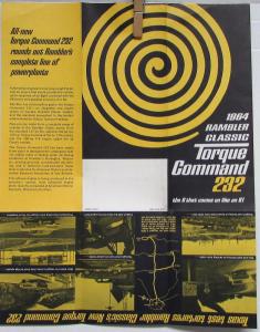 1964 Rambler Classic Torque Command 232 Sales Folder Brochure Original