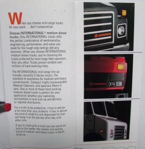 1988 Internaational Trucks IHC Medium Diesel Sales Brochure Original