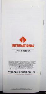 1988 Internaational Trucks IHC Medium Diesel Sales Brochure Original