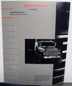 1989 International Trucks Navistar 1600 2600 S SERIES MD HD Sales Brochure