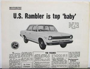 1966 Rambler American Assembled in Melbourne Australia Reprint News AD