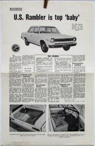 1966 Rambler American Assembled in Melbourne Australia Reprint News AD