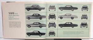 1965 AMC Rambler X Ray American Classic Ambassador Comparison Sales Brochure