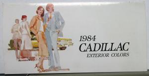1984 Cadillac Exterior Colors Sales Brochure Paint Chips Folder Original