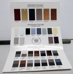 1984 Cadillac Exterior Colors Sales Brochure Paint Chips Folder Original