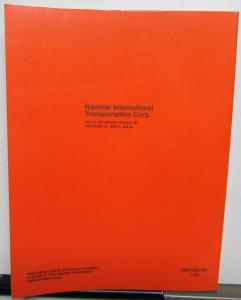 1991 International Trucks Operators Manual 1000-9000 Series Original