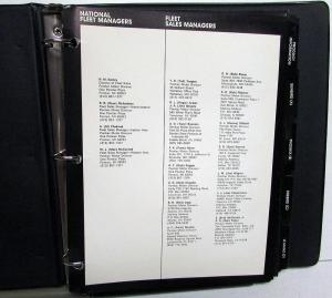 1980 Pontiac Dealer Album Fleet Sales Managers Data Book Firebird TA Grand Prix