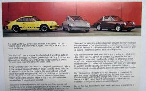 1975 Porsche Dealer Sales Brochure Carrera 911S