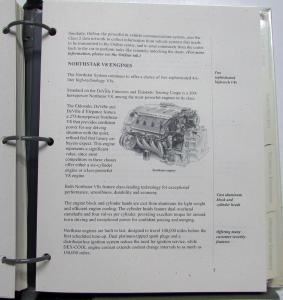 1998 Cadillac New Models Introduction Press Kit Media Eldorado DeVille Catera