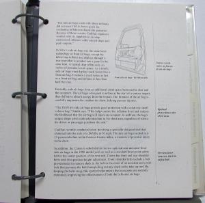 1998 Cadillac New Models Introduction Press Kit Media Eldorado DeVille Catera