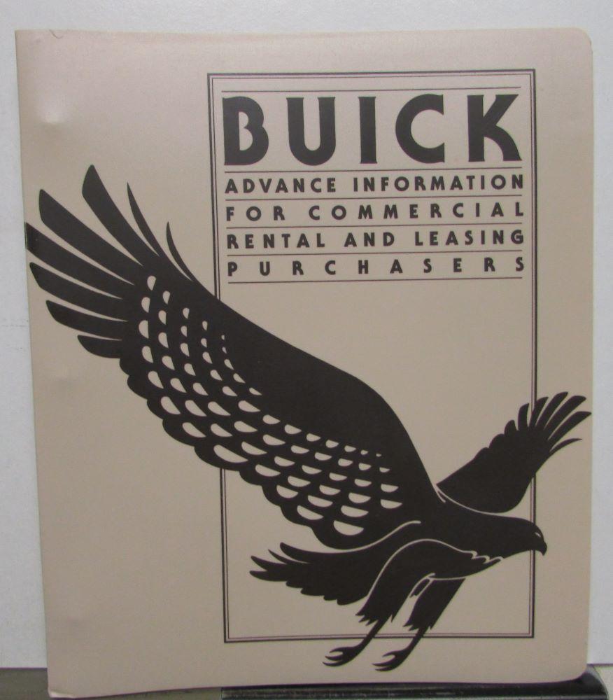 1980 Buick Dealer Album Advanced Fleet Information Data Book Riviera Regal
