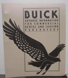 1980 Buick Dealer Album Advanced Fleet Information Data Book Riviera Regal