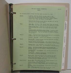 1980 Buick Dealer Album Advanced Fleet Information Data Book Riviera Regal