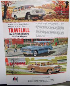 1961 International IHC Trucks Travelall Station Wagon C Line Sales Brochure Orig