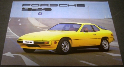 1976 Porsche Dealer Sales Brochure 924 Tri Fold