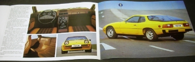1976 Porsche Dealer Sales Brochure 924 Tri Fold