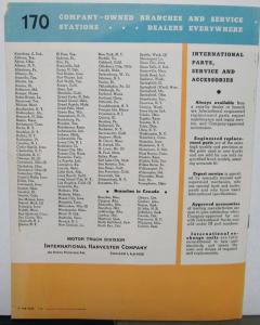 1949 International IHC Trucks Model KB 6 Sales Brochure Original