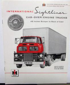 1957 International Trucks IHC Sightliner Cab Over Engine Sales Brochure Original