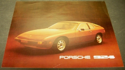 1977 Porsche Dealer Sales Brochure 924 Card