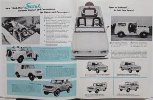 1961 International Trucks IHC Walk Thru Scout Mailer Unfolded Original