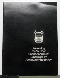 1975 Armbruster/Stageway Cadillac & Buick Six Door Custom Limousines Brochure