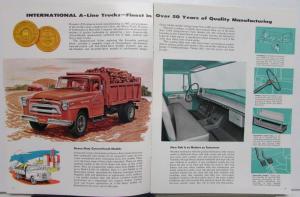 1957 International Trucks IHC A Line Heavy Duty REVISED Sales Brochure