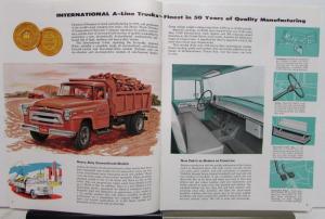 1957 International Trucks IHC A Line Heavy Duty Sales Brochure Original
