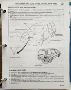 1996 Mazda MPV Van Service Shop Repair Manual