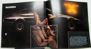 1980 Talbot Matra Bagheera Foreign Dealer French Text Sales Brochure Large