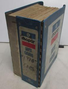 1978 Mopar Parts Book Chrysler Plymouth Dodge Charger Aspen R/T Super Coupe
