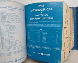 1978 Mopar Parts Book Chrysler Plymouth Dodge Charger Aspen R/T Super Coupe