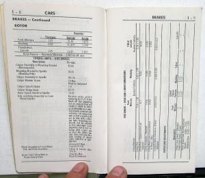 1966 Ford Service Specifications Pass Car Thunderbird Mustang Bronco Econoline