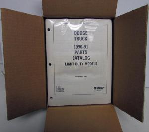 1990-1991 Dodge Light Duty Truck Dealer Parts Catalog Book Pickup Diesel NOS