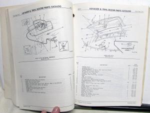 1974 1975 Plymouth Voyager Wagon Van & Trail Duster Dealer Parts Book