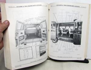 1974 1975 Plymouth Voyager Wagon Van & Trail Duster Dealer Parts Book