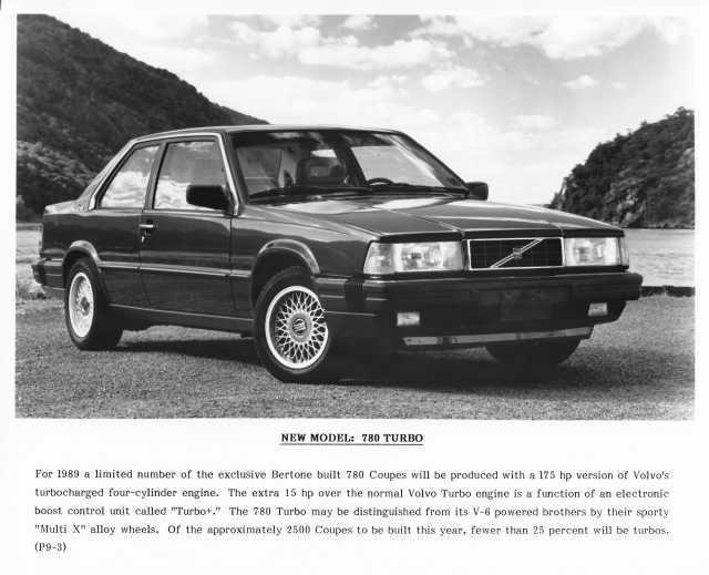 1989 Volvo 780 Turbo Press Photo 0030