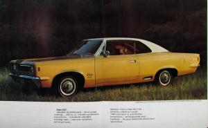 1968 AMC Javelin Rebel American Ambassador Sales Brochure Small Version