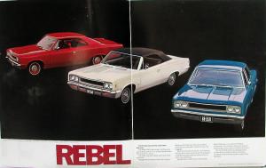 1968 AMC Rambler Rebel 550 770 SST Convertible Wagon Sales Brochure Original