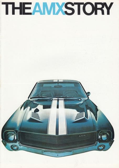 1968 American Motors AMC AMX 290 343 390 V8 Story Sales Brochure Original