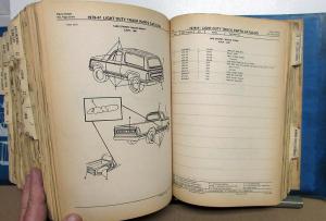 1978 1979 1980 1981 Dodge LtDuty Truck Dealer Parts Catalog Book Lil Red Express