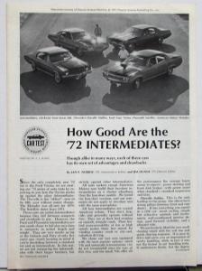 1972 AMC Matador Popular Science Reprint Car Test Review vs Chevy Ford Plymouth