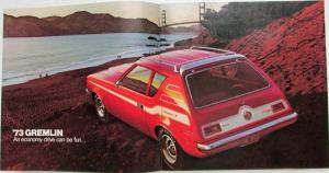 1973 AMC Gremlin Hornet Javelin Matador Ambassador Brochure Folder