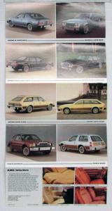 1980 AMC 4WD Eagle Concord Spirit Pacer AMX Sales Brochure Folder Original